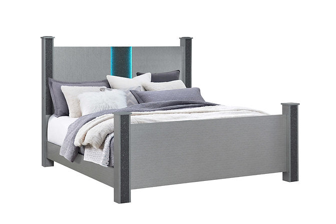 Logan-Silver Bedroom Set - Royal Living Furniture