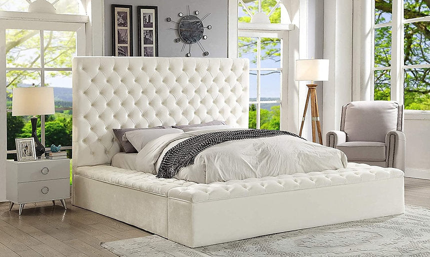 Bed Ceme Beige-IF 5792 - Royal Living Furniture