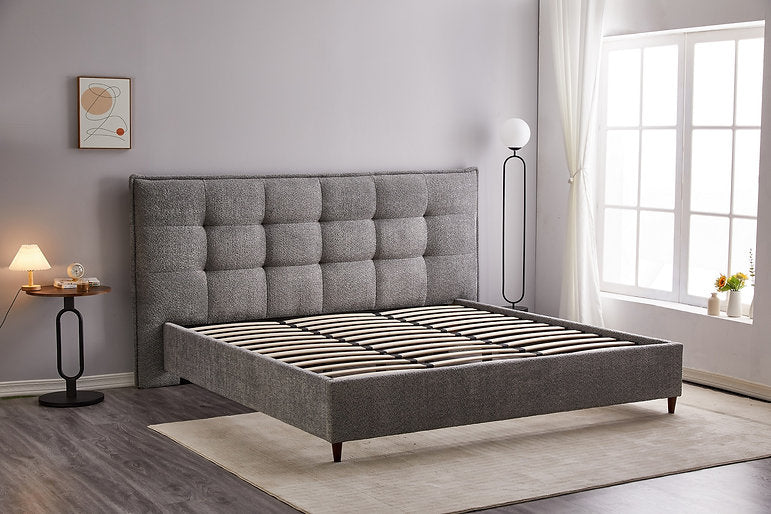 Bed Grey-IF 5940 - Royal Living Furniture