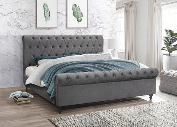 Bed Grey-IF 197 - Royal Living Furniture