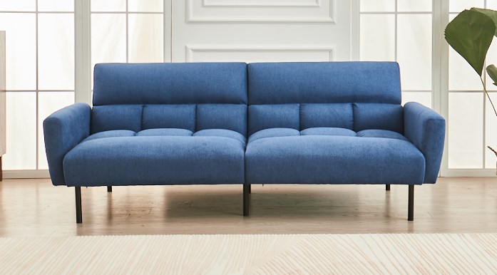 Klik Klak Sofa Bed Blue Fabric - IF 8040 - Royal Living Furniture