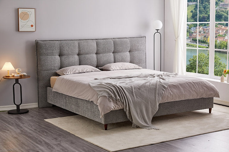 Bed Grey-IF 5940 - Royal Living Furniture