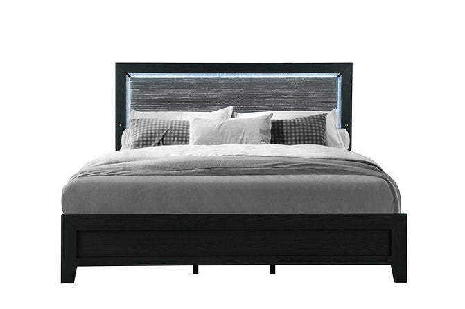 Reid-Black Bed - Royal Living Furniture