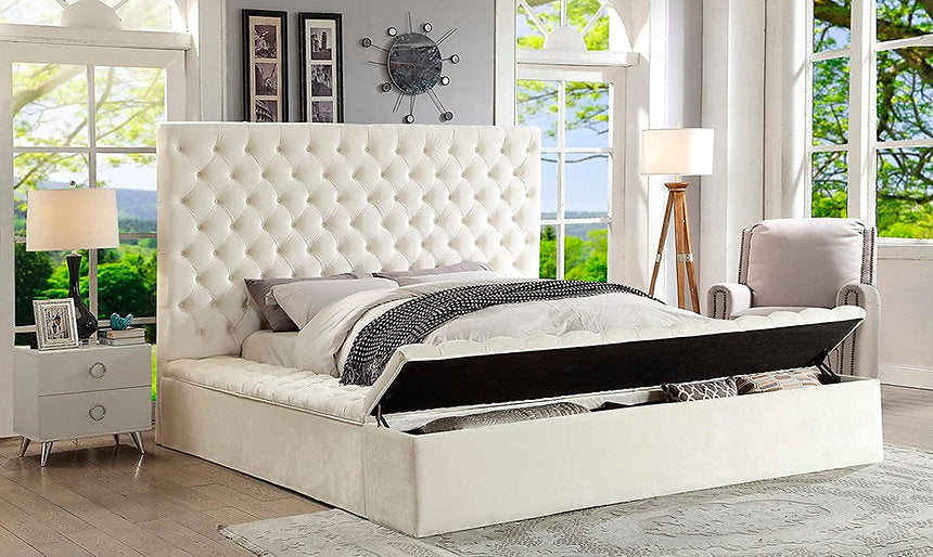 Bed Ceme Beige-IF 5792 - Royal Living Furniture