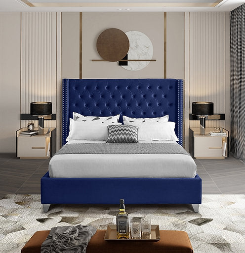 Bed Blue-IF 5891 - Royal Living Furniture
