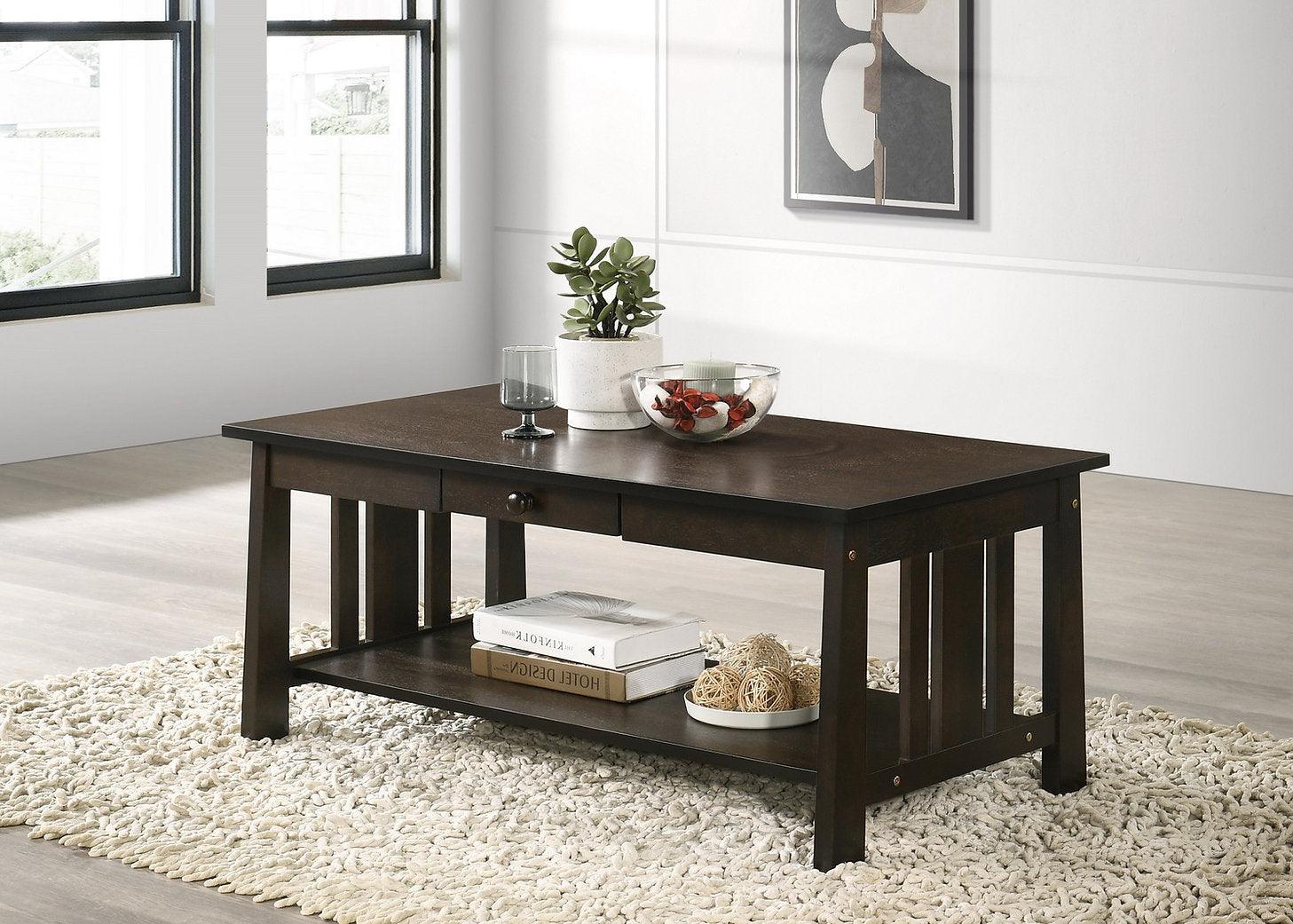 Exotic Wood Coffee Table - IF-3201 - Royal Living Furniture