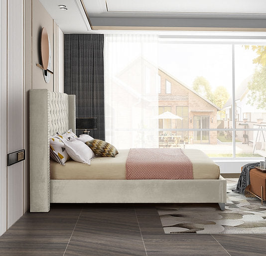 Bed Creme Beige-IF 5892 - Royal Living Furniture