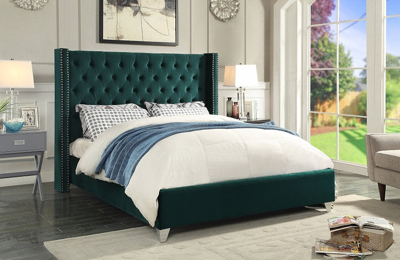 Bed Green-IF 5894 - Royal Living Furniture