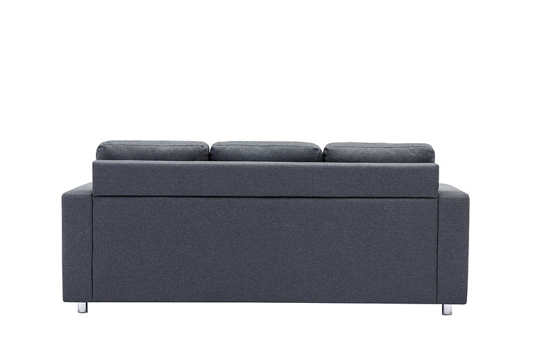 Sectional W/Reversible Chaise Grey Fabric - IF 9325 - Royal Living Furniture