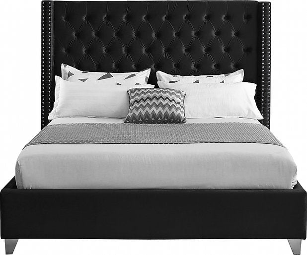 Bed Black-IF 5893 - Royal Living Furniture