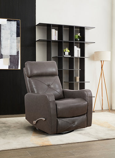 Recliner Chair Charcoal Leather - IF 6330 - Royal Living Furniture