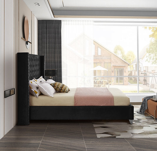 Bed Black-IF 5893 - Royal Living Furniture