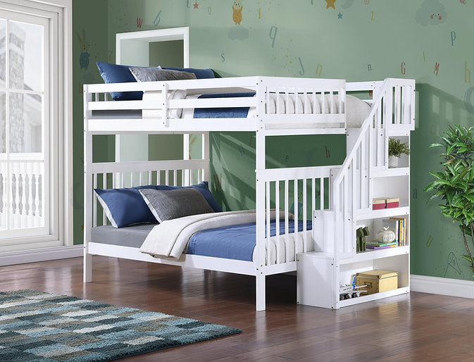Bunk Bed White-B 1857 - Royal Living Furniture