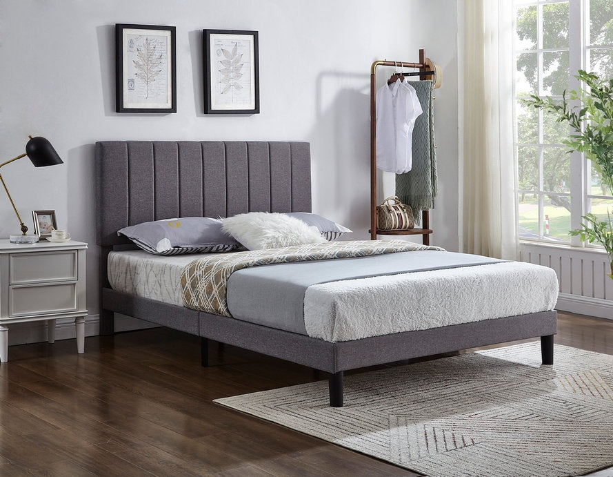 Bed Grey-IF 5363 - Royal Living Furniture