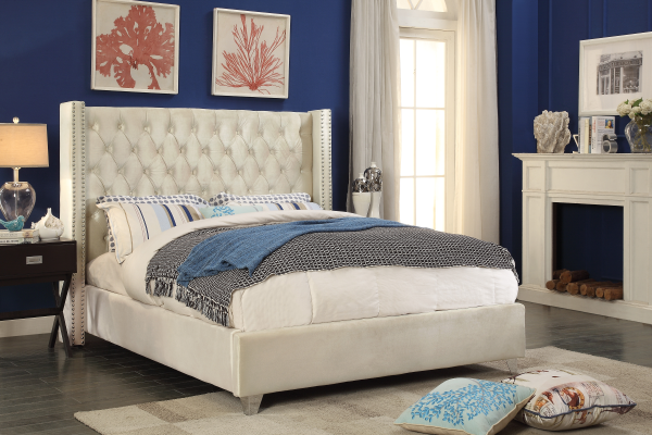 Bed Creme Beige-IF 5892 - Royal Living Furniture