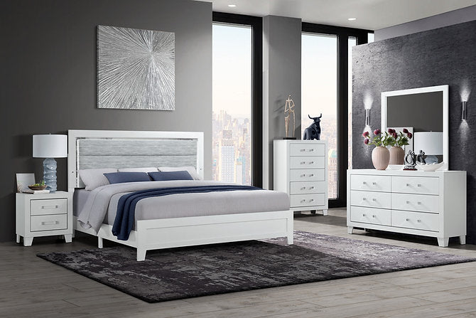 Lucia-White Bedroom Set - Royal Living Furniture