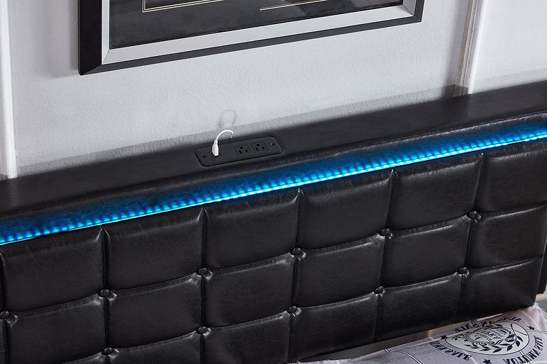 Bed Black-IF 5400 - Royal Living Furniture