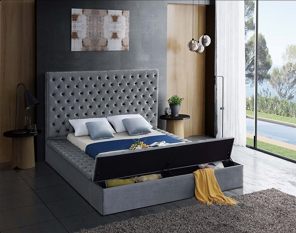 Bed Grey-IF 5790 - Royal Living Furniture