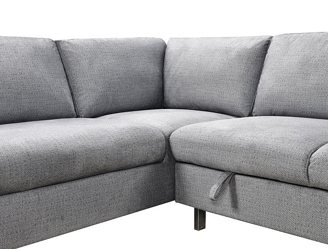 LHF Sofabed Sectional Grey Fabric - IF 9022 - Royal Living Furniture
