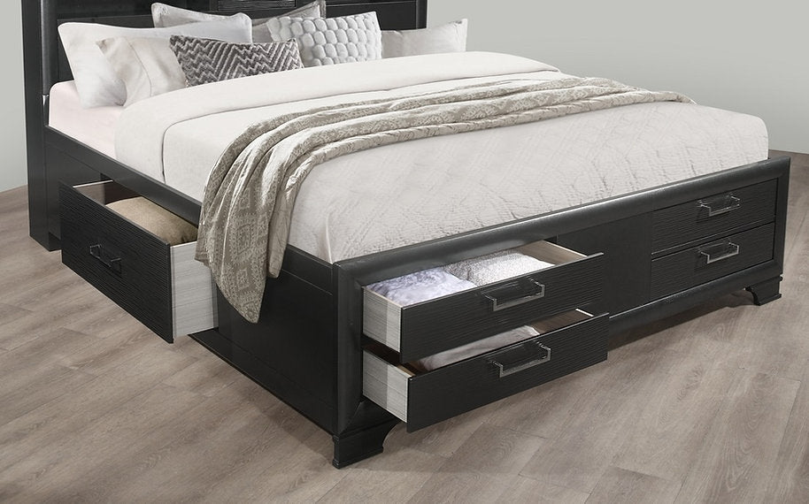 Ava 'Jordyn Grey' Bed - Royal Living Furniture