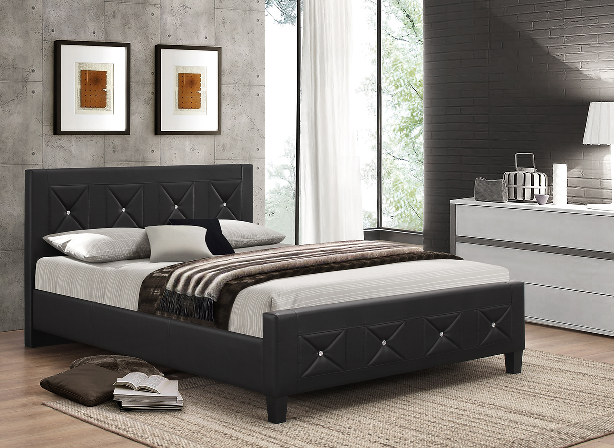 Bed Black-IF 177 - Royal Living Furniture