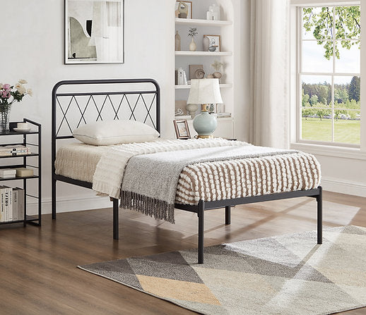 Bed Black-IF-152 - Royal Living Furniture