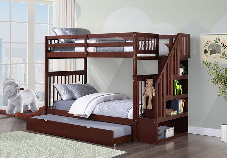 Bunk Bed Espresso-B 1845 - Royal Living Furniture