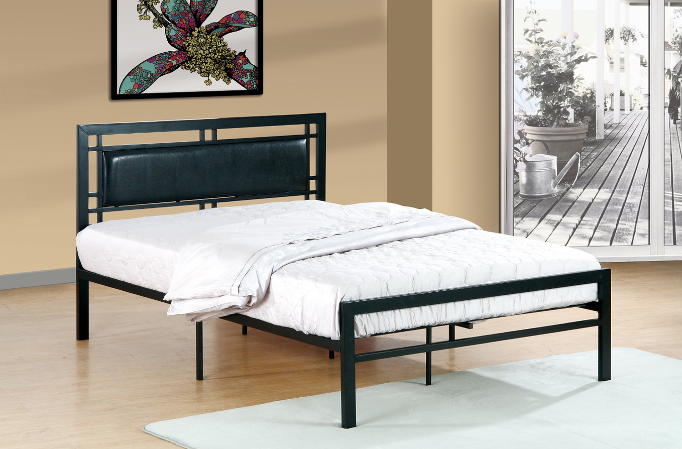 Bed Black-IF141B - Royal Living Furniture