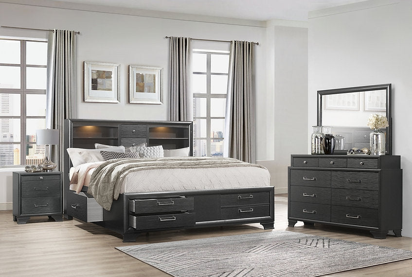 Ava 'Jordyn Grey' Bedroom Set - Royal Living Furniture