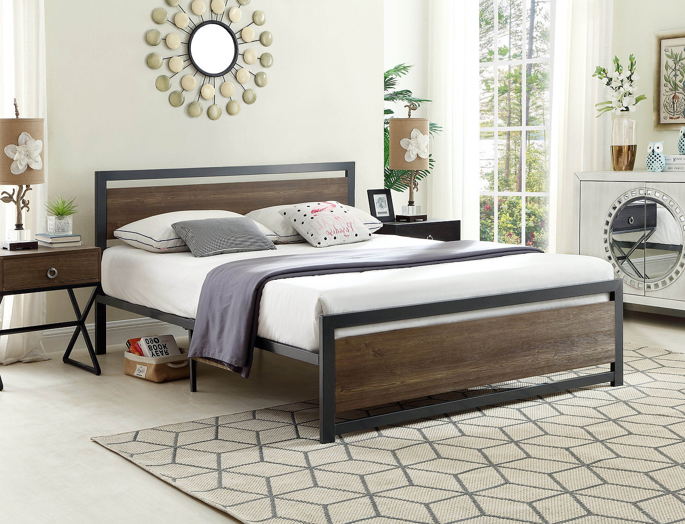 Wood Panel Bed - IF 5261 - Royal Living Furniture