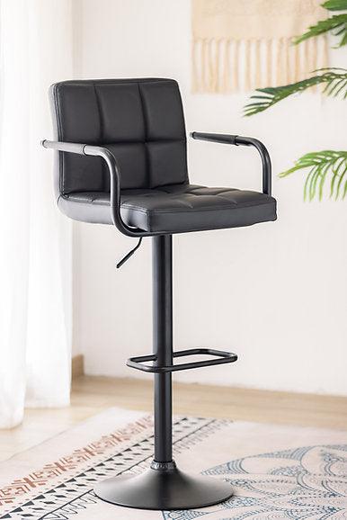 Grey & Black PU Upholstered Bar Stools - ST-7705-7706 - Royal Living Furniture
