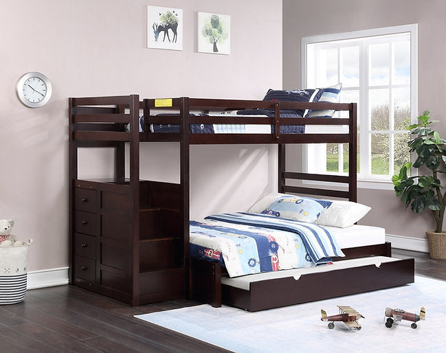 Bunk Bed Espresso - B 1890 EK - Royal Living Furniture
