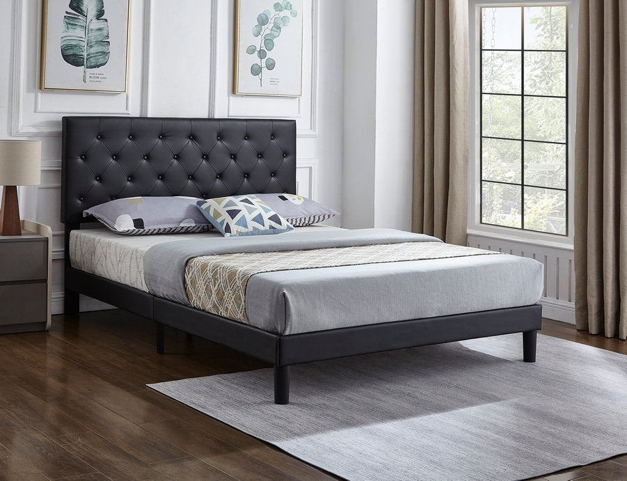 Bed Black-IF 5380 - Royal Living Furniture