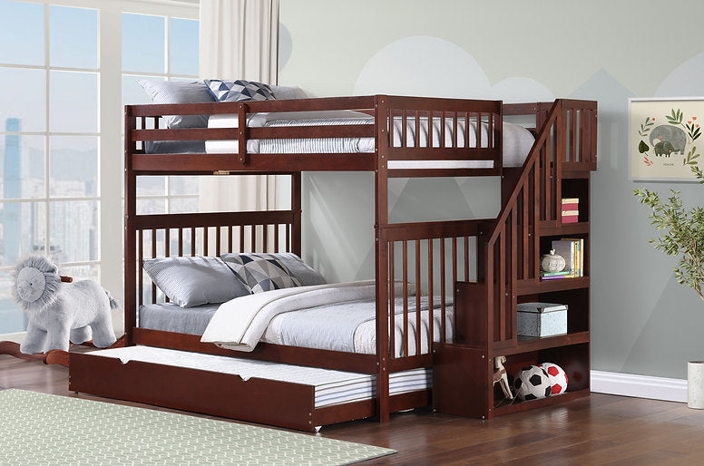 Bunk Bed Espresso-B 1855 - Royal Living Furniture