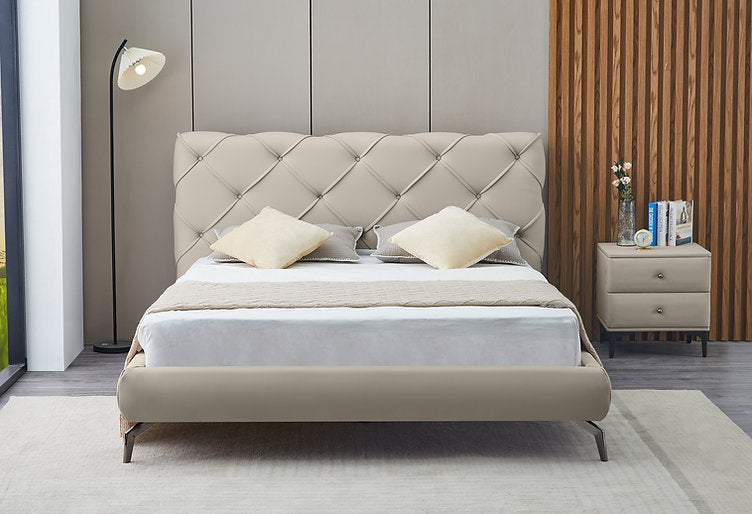 Bed Creme Beige-IF 5945 - Royal Living Furniture