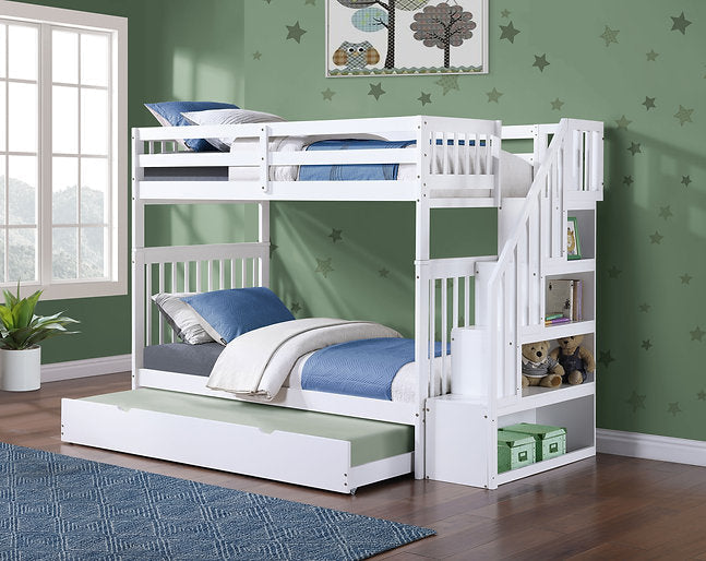 Bunk Bed White -B 1847 - Royal Living Furniture