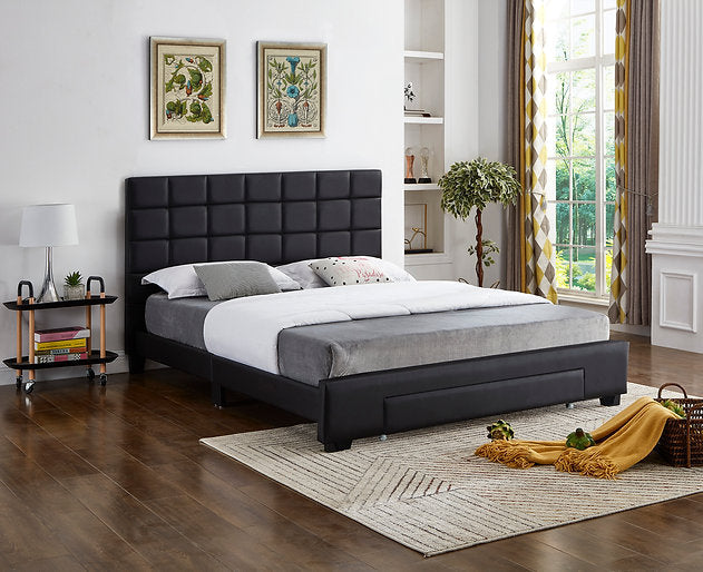 Bed Black-IF 5490 - Royal Living Furniture