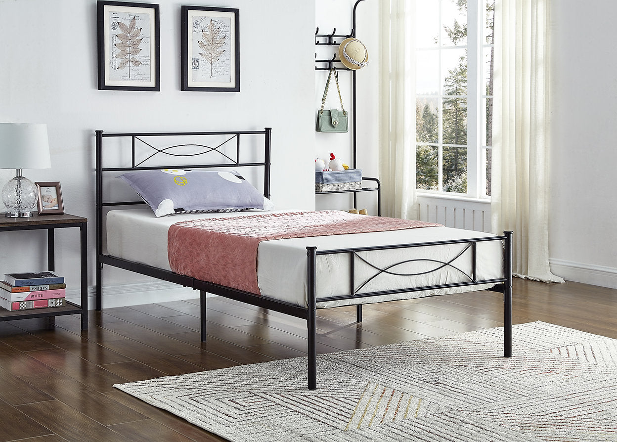 Bed Black-IF154B - Royal Living Furniture