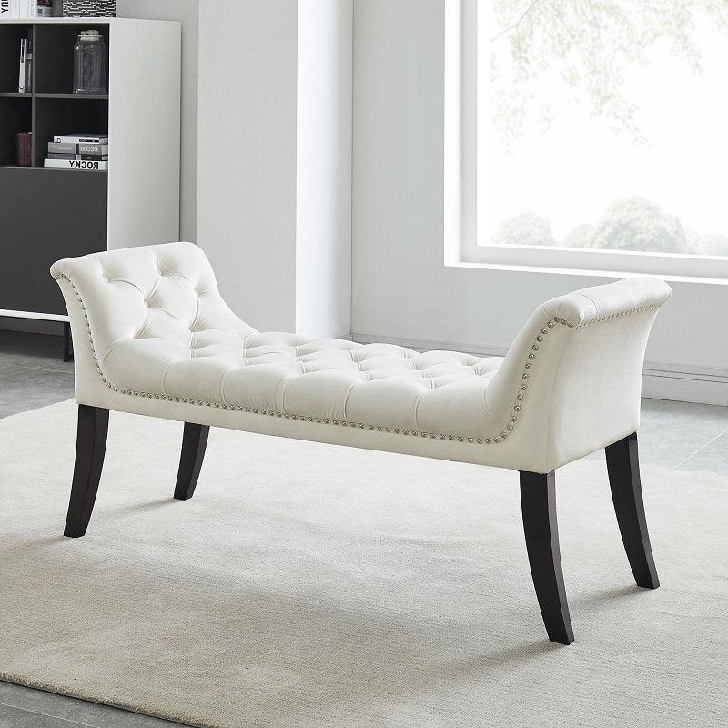 Elegant Velvet Bench - IF-6230-6231-6232-6233 - Royal Living Furniture