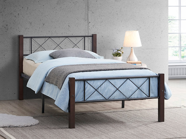 Bed Wooden Grain-IF125 - Royal Living Furniture