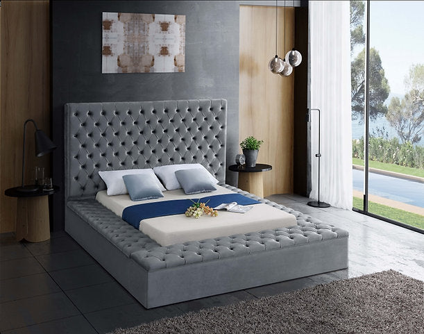 Bed Grey-IF 5790 - Royal Living Furniture