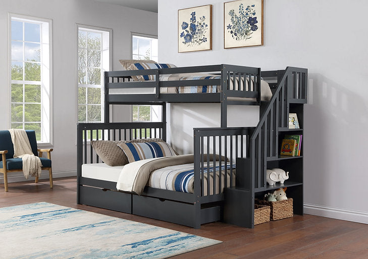 Bunk Bed Grey-B 1851 - Royal Living Furniture