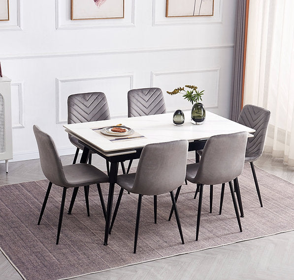 7pc Dining Set T-1818/ C-1817 - Royal Living Furniture