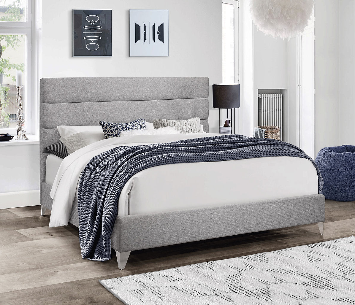 Bed Grey-IF 5235 - Royal Living Furniture