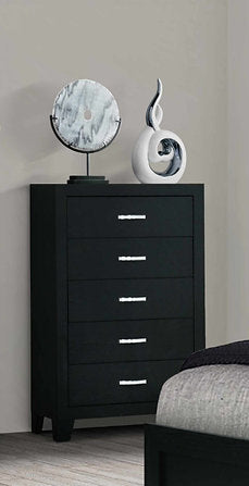 Reid-Black Chest - Royal Living Furniture