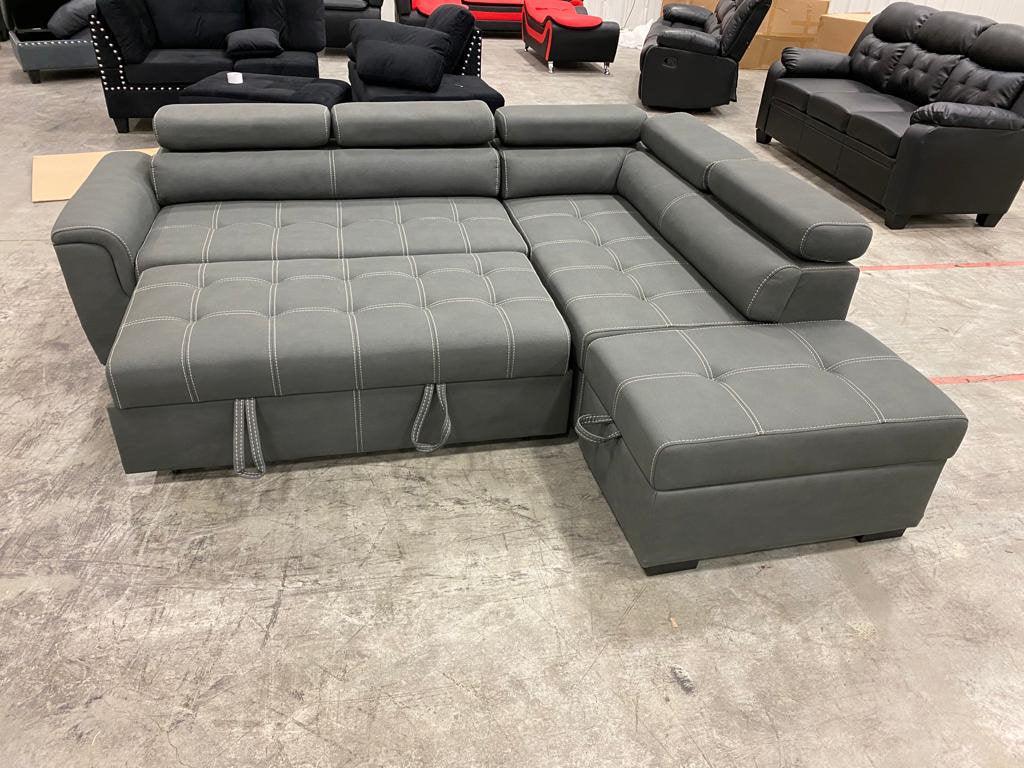 Carolina Sectional Sofa With Pullout Bed - Royal Living Furniture