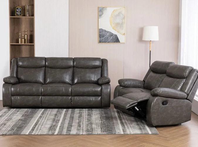 Salem - Manual Recilner Sofa and Loveseat Set - Royal Living Furniture